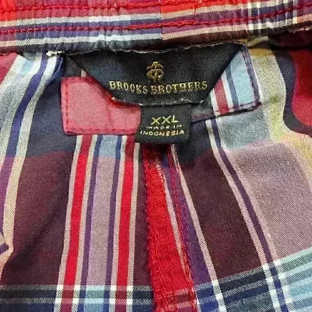 Brooks Brothers Plaid Swim Trunks - XXL